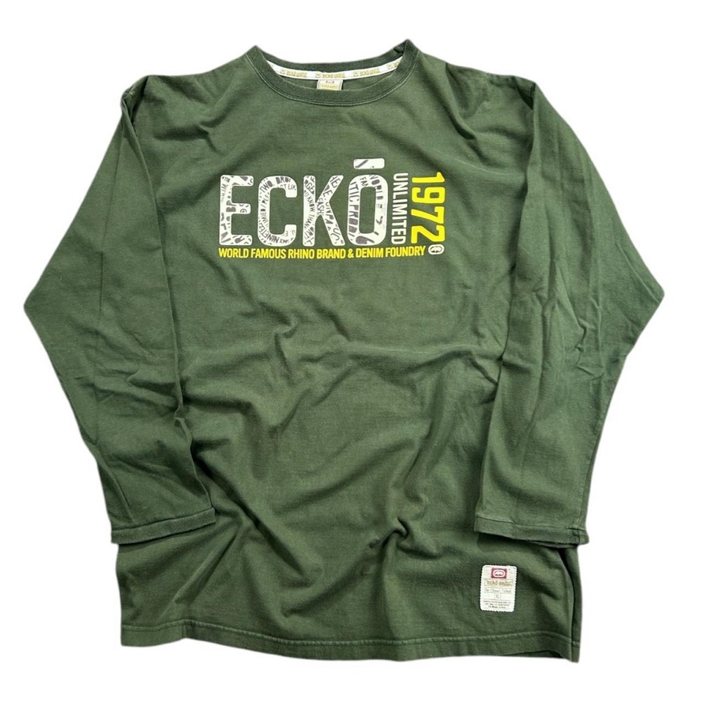 Ecko Unltd Green Long Sleeve Shirt size XL